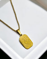 Black Dual Side Hip Hop Antitarnish Necklace